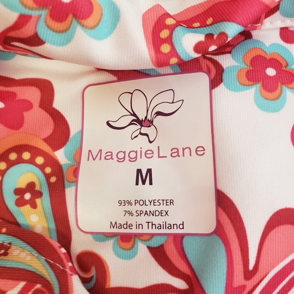 Maggie Lane golf skirt skort set and shirt paisley pink size medium and small - Picture 4 of 12